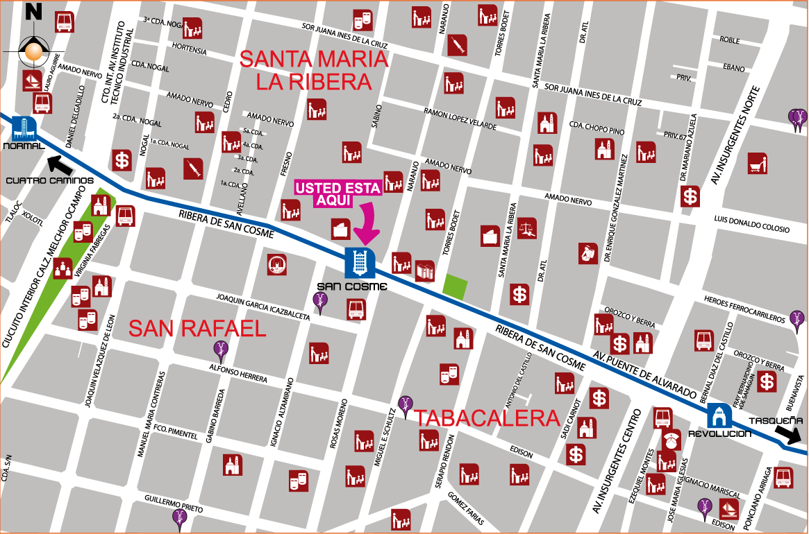 mapa de barrio sancosme